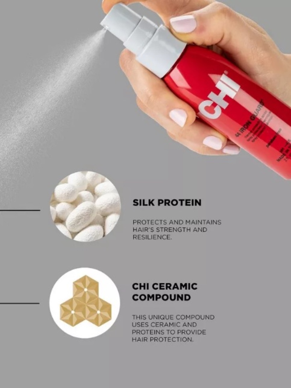 CHI 44 Iron Guard Heat Protectant Spray - TRAVEL SIZE! - Picture 2 of 4